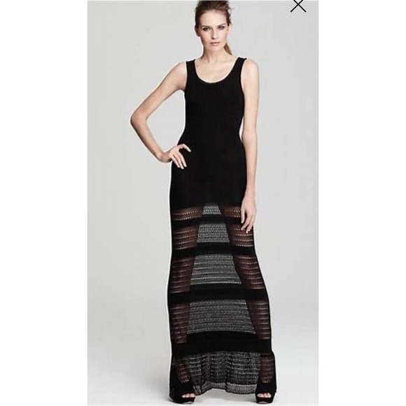 Zac Posen Jill Pointelle Knit Sleeveless Maxi L - Picture 1 of 11